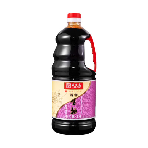 致美斋酱油 特制生抽黄豆酿造凉拌酱油调料中华老字号1.9L*1 - 图0