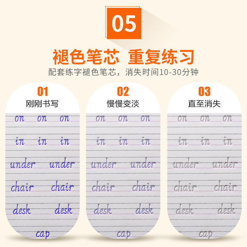 衡水体英语字帖凹槽练字帖衡水中学英文高中生高考初中生印刷手写体硬笔书法本中考七八九年级满分作文男生女生字体漂亮临摹 - 图2