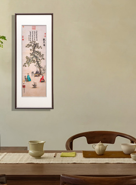 宋徽宗听琴图宋代美学手工苏绣画