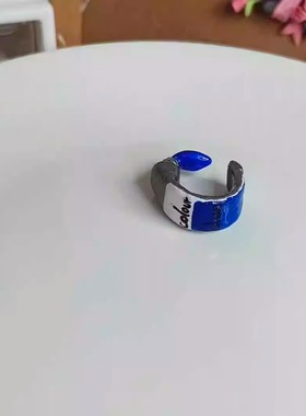 纯手工戒指石塑黏土美术生女