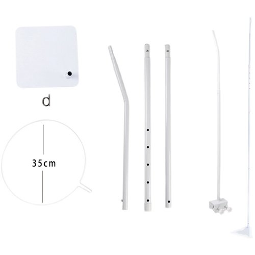 婴儿床蚊帐支架杆配件蚊帐杆宝宝摇床蚊帐圈落地式支杆防蚊支架座 - 图3