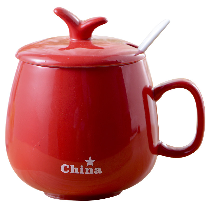 新款陶瓷杯子带盖勺个性潮流创意喝水杯家用男女茶杯咖啡杯马克杯,淘宝优惠券,粉丝福利购,淘宝优惠卷