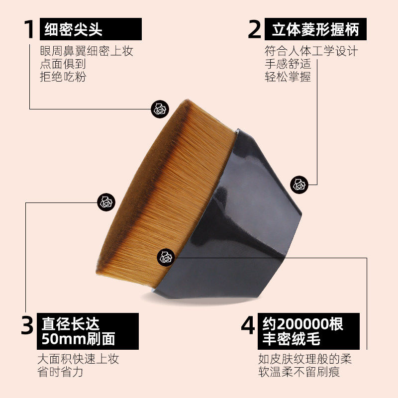 55号魔术粉底刷化妆套装不吃粉底液散粉刷子工具化妆刷上妆便携式,淘宝优惠券,粉丝福利购,淘宝优惠卷