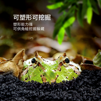 Rippi Reptizoo Corner Frog Clay Mat Material Frog Vat Base Material Gold Horned Frog Rearing Case for View Supplies Exclusive Clay