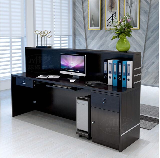 Simple Mobile Phone Shop Repair Desk Work Desk Cash Register Front Desk Business Hall Wooden Counter