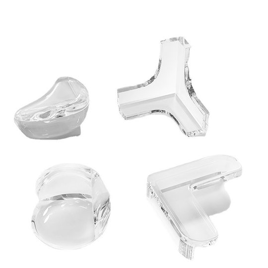 Anti-Kollision Ecktisch Ecke Transparent Anti-Kollision Eckschutz Tee Tischmöbel