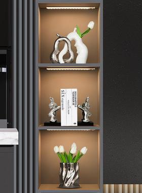 北欧可爱电镀陶瓷书架摆件