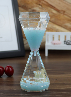 钻石漂浮液体水滴计时器减压摆件