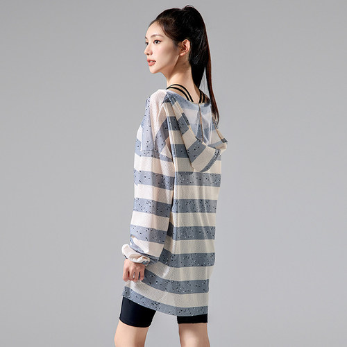 大码泳衣女款2025年新款泡温泉分体保守五分裤三件套微胖遮肉显瘦 - 图3