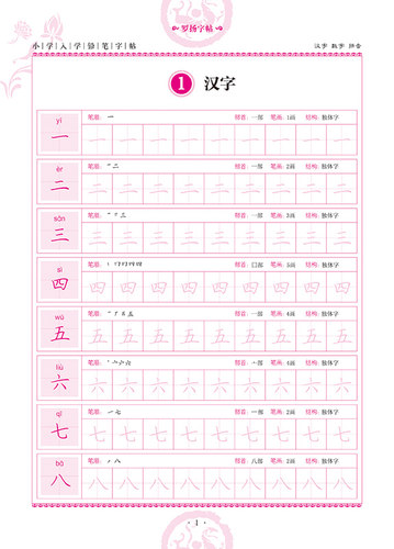 上不封顶小学生铅笔字贴汉字数字拼音1 2 3小学生练字儿童楷书字帖人教版三二年级下册6练字神器铅笔硬笔书法21天幼儿园每日一练