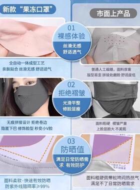 无痕防晒女防紫外线冰丝护眼角