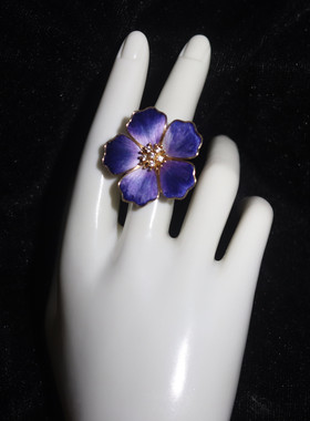 古风东方美学宋锦指环