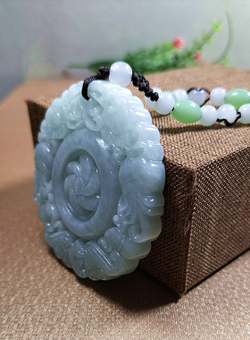 心玉行翡翠时来运转玉佩挂件男女