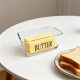 Nordic style glass butter box seal with lid spatula