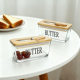 Nordic style glass butter box seal with lid spatula