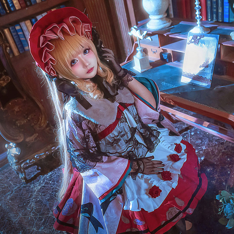 真红cos服出租 蔷薇少女十五周年大正Lolitacosplay女服装租赁_虎窝淘