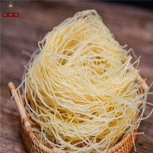 皖北淮北烫面冷面速食米线面线纯面粉500克爽滑劲道 - 图1