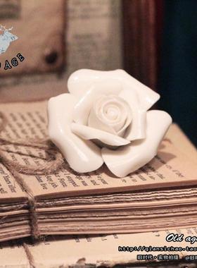 北欧风复古白色陶瓷摄影婚庆道具