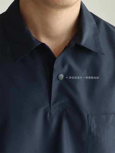 YUXIAN速干轻量化暗格纹抗皱日系宽松POLO短袖薄款翻领男士春夏季 - 图2