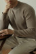 Yuxian pull-out wool round neck long-sleeved sweater