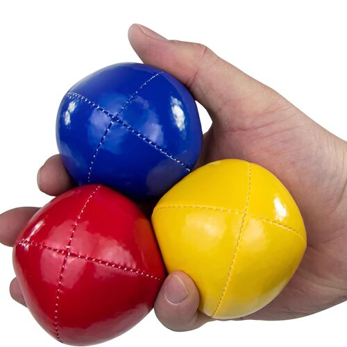 63MM纯色系90g专业杂耍球小丑手抛球Juggling Balls - 图0