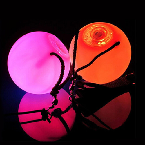 LED闪烁POI球杂耍甩球专业使用Spinballs - 图1