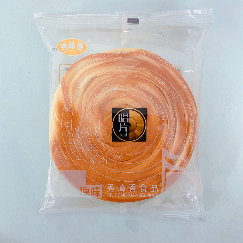 秀峰香唱片面包90g*10个装原味手撕年轮面包糕点心营养早餐代餐品-图1