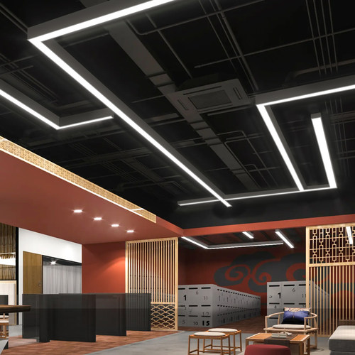 led长条灯超亮办公教室方通吊顶专用条形灯店铺商用超市照明吊灯 - 图1