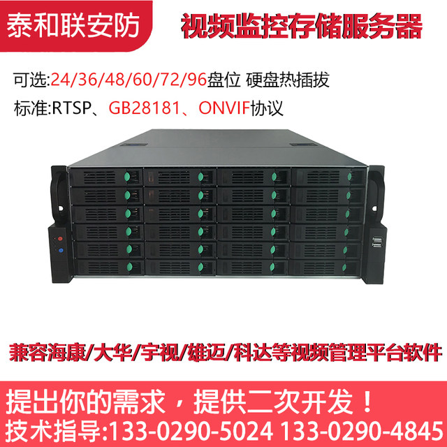 128-channel video surveillance storage server