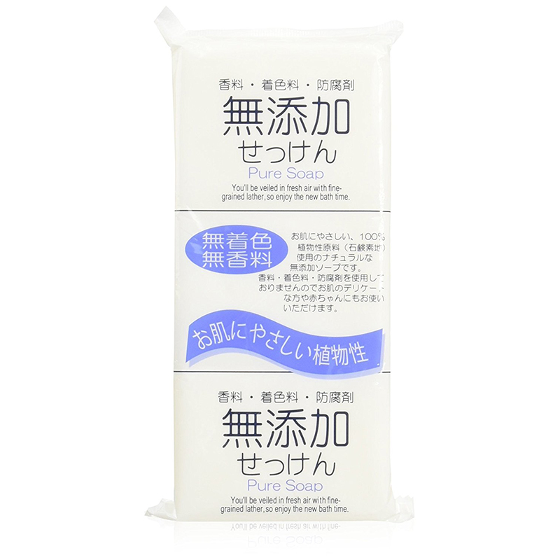 日本原装进口无添加香皂沐浴皂洗脸洁面身体去污孕妇男女125*3块