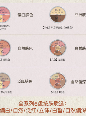 现货歌剧魅影三色六色遮瑕膏/盘