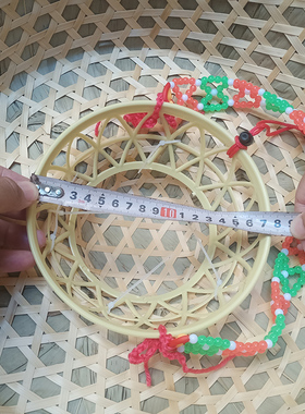 湛江海南竹编斗笠帽 舞蹈帽子小赶海舞蹈道具儿童红帽子渔民帽