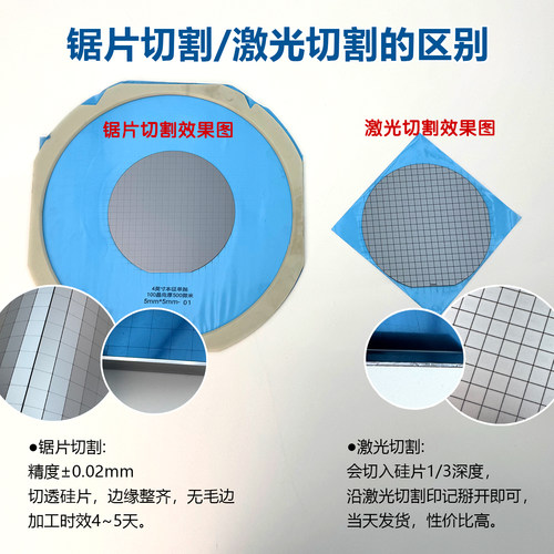 方形硅片 XPS镀膜 单面抛光切割 AFM单抛实验室SEM扫描电镜单晶硅 - 图1