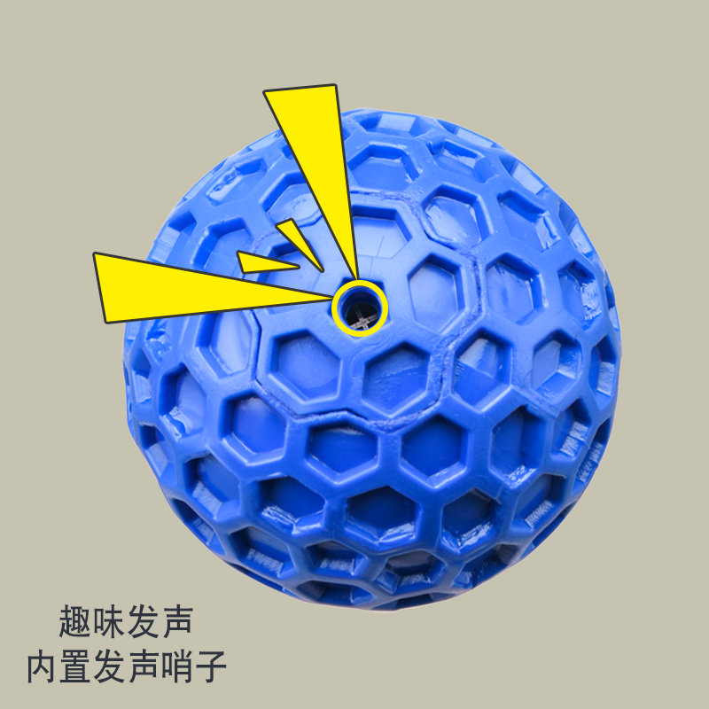 艾森威尔宠物发声球狗狗玩具柯基泰迪自嗨磨牙解闷神器耐咬宠物球-图0