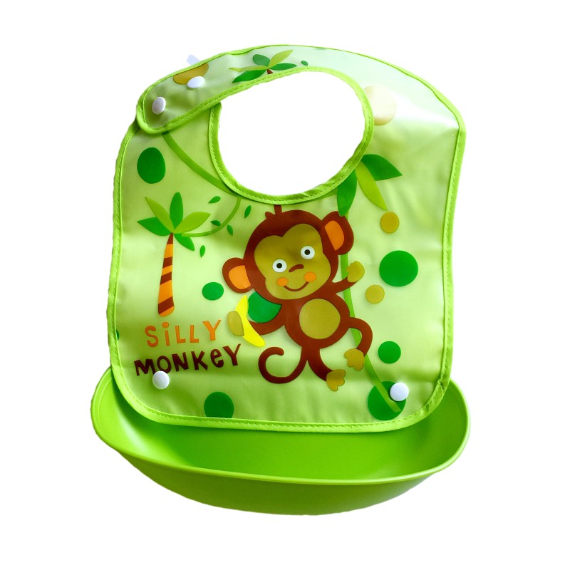 Baby no-wash eating bibs for men and women with snap buttons for kids