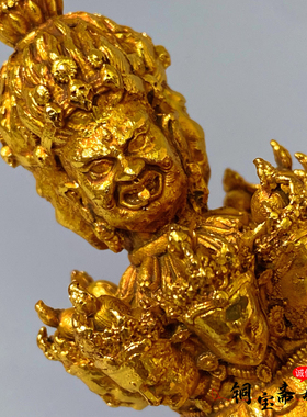 新款复古铜器镀金北派秽迹金刚杵摆件金刚撅降魔杵藏传密宗法器