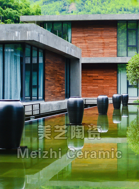 涌泉陶罐水景喷泉坛子流水花瓶