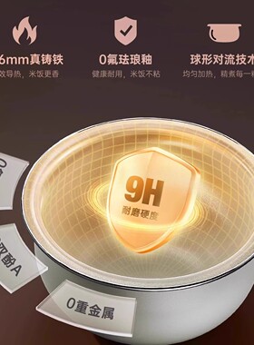 日本amadana艾曼达电饭煲R2家用蒸饭锅3到4人小型多功能低糖2.8L