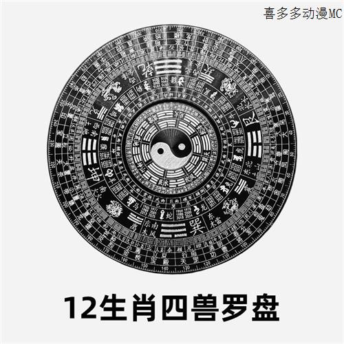 指尖陀螺太极八卦大号风水解压玩具64卦金属陀螺中国风遁甲罗盘 - 图0