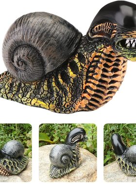 创意美式毒液邪恶蜗牛树脂装饰品摆件变异蜗牛创新礼物居家设计