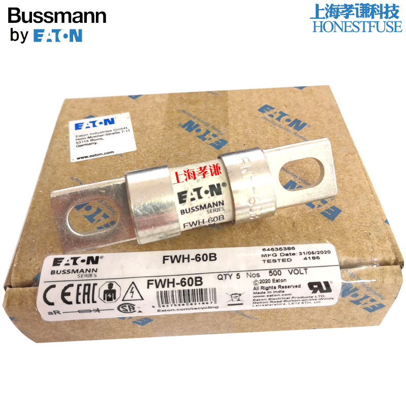 Bussmann熔断器FWH-35B-40B-45B-50B-60B-70B-80B-90B-100A 500V-图3