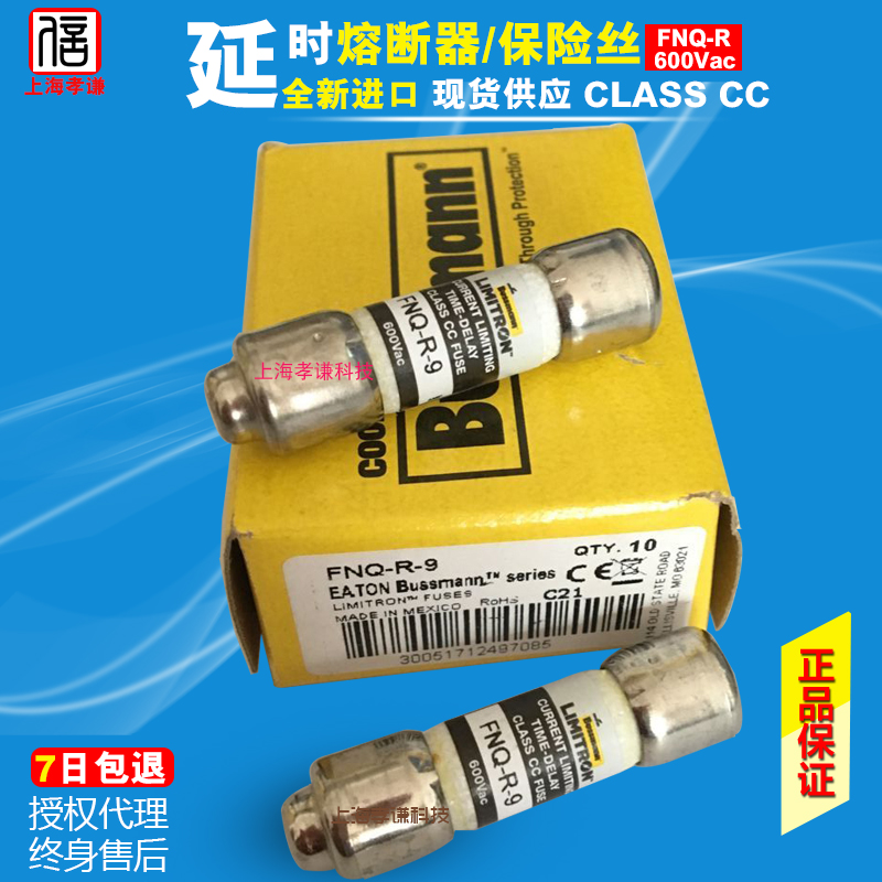 美国BUSSMANN熔断器FNQ-R-30 30A25A20A15A 600V 10x38mm保险丝UL-图1