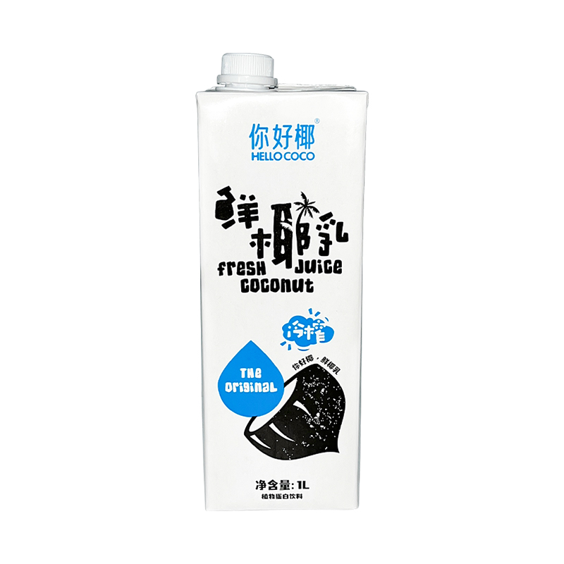 hellococo你好椰鲜椰乳1L冷榨厚椰乳浆生椰拿铁咖啡茶饮奶茶原料