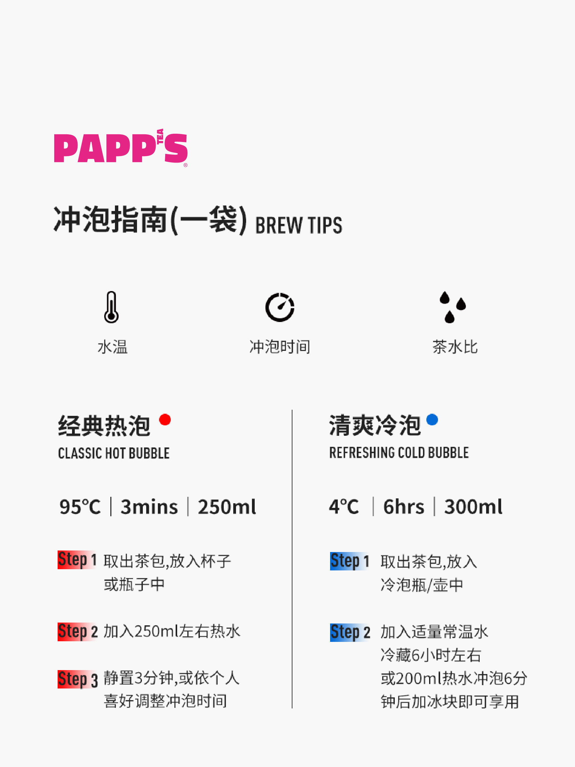 PAPPS派帕斯多口味冷泡冲泡茶包优质连锁餐饮酒店三角茶包50包 - 图3