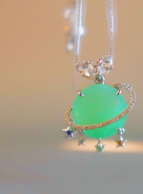 日月吊坠项链手链星球流星