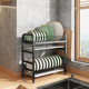 Kitchen bowl rack drain rack cabinet storage rack household countertop multi-function bowl plate bowl plate chopsticks storage rack box