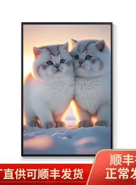 可爱猫咪装饰画公寓样板间宠物店