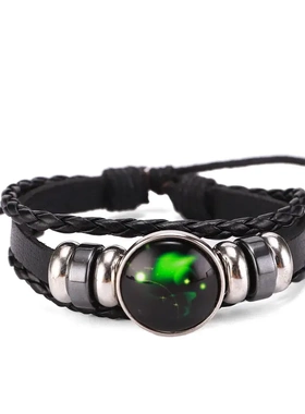 十二星座手链饰品欧美热款玻璃