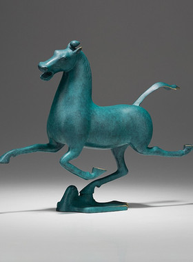 铜师傅马踏飞燕铜奔马摆件礼盒