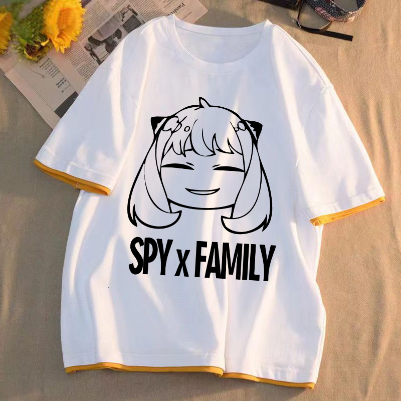 间谍过家家短袖T恤Spy x Family阿尼亚福杰动漫周边青少年衣服夏t - 图0